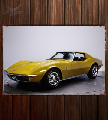 Металлическая табличка Corvette Stingray 350 LT1